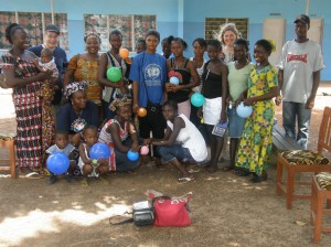 Meisjes in Taiama Secondary School